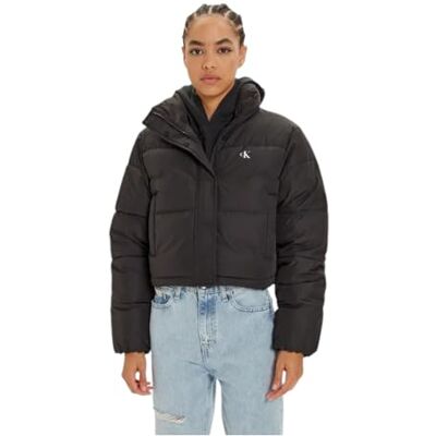 Calvin Jeans Veste bouffante pour femme, Noir (CK Black), XL Calvin Jeans Veste bouffante pour femme, Noir (CK Black), XL