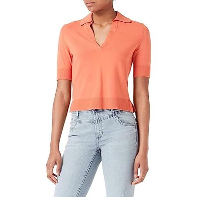 s.Oliver Pullover Mit Polokragen, Kurzarm Pull à col polo à manches courtes Femme s.Oliver Pullover Mit Polokragen, Kurzarm Pull à col polo à manches courtes Femme