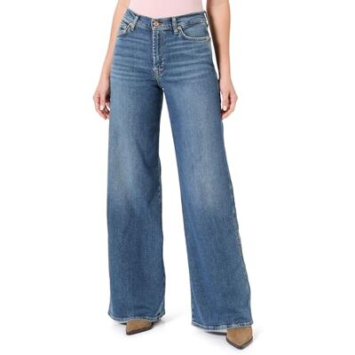 7 For All Mankind Lotta Luxe Vintage Sea Level Jeans pour femme, bleu foncé, 28W 7 For All Mankind Lotta Luxe Vintage Sea Level Jeans pour femme, bleu foncé, 28W