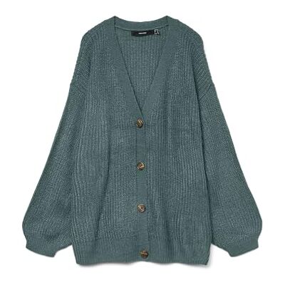 VERO MODA Vmclea Ls V-neck Cuff Cardigan Cur Vmclea Ls Cardigan Cur à col en V Femme (lot de 1) VERO MODA Vmclea Ls V-neck Cuff Cardigan Cur Vmclea Ls Cardigan Cur à col en V Femme (lot de 1)