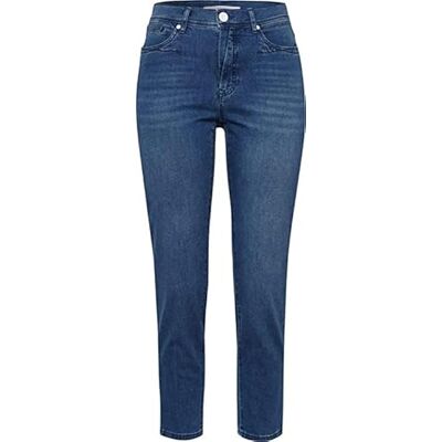 BRAX Jean style Mary S ultra léger en denim raccourci cinq poches pour femme, Bleu régulier d'occasion, 31W / 30L BRAX Jean style Mary S ultra léger en denim raccourci cinq poches pour femme, Bleu régulier d'occasion, 31W / 30L