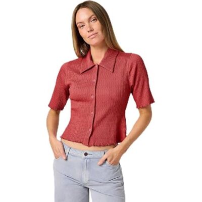 Wrangler Smocked Shirt T-shirt Femme Wrangler Smocked Shirt T-shirt Femme