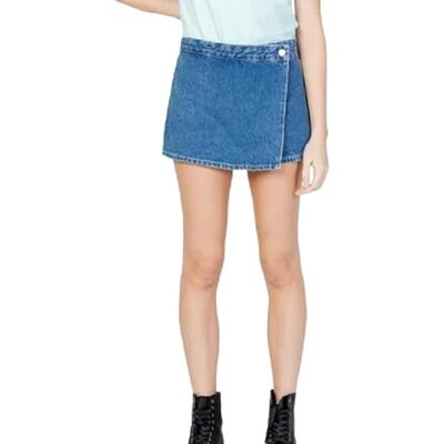 Calvin Jean J20J223300 WRAP Jupe-short pour femme, denim, NI27, Denim (Denim Medium), 54 Calvin Jean J20J223300 WRAP Jupe-short pour femme, denim, NI27, Denim (Denim Medium), 54