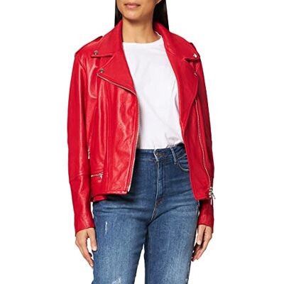 7 For All Mankind Moto Jacket Blazer Femme, Rouge, S 7 For All Mankind Moto Jacket Blazer Femme, Rouge, S