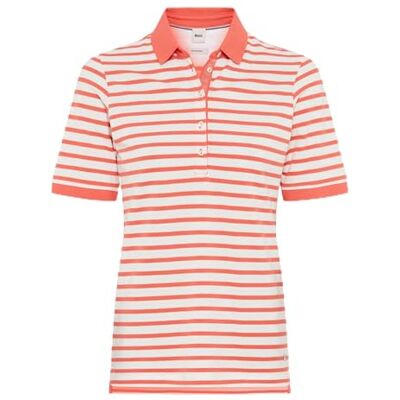 BRAX Polo rayé Style Cleo de couleur unie dans une qualité Pima Pique, 45 Watermelon, 44 BRAX Polo rayé Style Cleo de couleur unie dans une qualité Pima Pique, 45 Watermelon, 44
