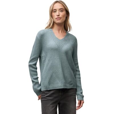 Street One 3015726 Pull structuré à col en V Femme (lot de 1) Street One 3015726 Pull structuré à col en V Femme (lot de 1)