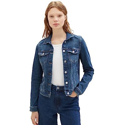 TOM TAILOR Denim TOM TAILOR MY TRUE ME Dames Veste blazer grande taille avec lin TOM TAILOR Denim TOM TAILOR MY TRUE ME Dames Veste blazer grande taille avec lin