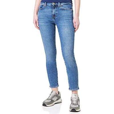 7 For All Mankind Roxanne Ankle Luxe Vintage Jeans, Mid Blue, Regular Femme, Bleu moyen., taille unique 7 For All Mankind Roxanne Ankle Luxe Vintage Jeans, Mid Blue, Regular Femme, Bleu moyen., taille unique