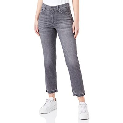 7 For All Mankind The Straight Crop Soho Grey Jeans pour femme, gris, 48 7 For All Mankind The Straight Crop Soho Grey Jeans pour femme, gris, 48