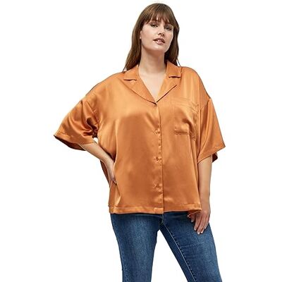 Peppercorn Elotta Chemise à manches mi-longues Curve Courbe de chemise à manches mi-longues Femme Peppercorn Elotta Chemise à manches mi-longues Curve Courbe de chemise à manches mi-longues Femme