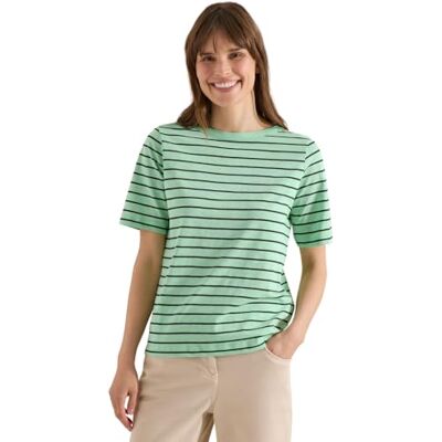 Cecil 3229999 T-shirt avec col bateau et rayures Femme (lot de 1) Cecil 3229999 T-shirt avec col bateau et rayures Femme (lot de 1)