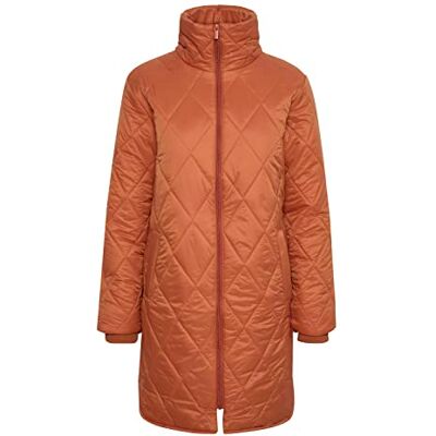 KAFFE Women's Quilted Jacket Coat Long Sleeves Padded High Neck Quilted Jacket Femme KAFFE Women's Quilted Jacket Coat Long Sleeves Padded High Neck Quilted Jacket Femme
