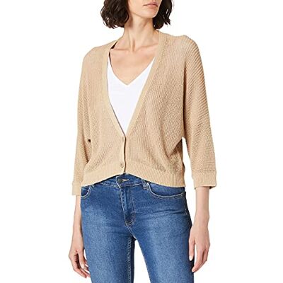 ESPRIT Collection Cardigan en tricot pour femme, 285/sable, XL ESPRIT Collection Cardigan en tricot pour femme, 285/sable, XL