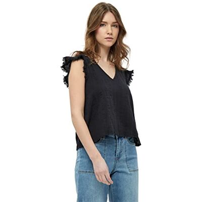 Desires Blouse Courte Claire avec Manche Chemisier courte à manches courtes Femme Desires Blouse Courte Claire avec Manche Chemisier courte à manches courtes Femme