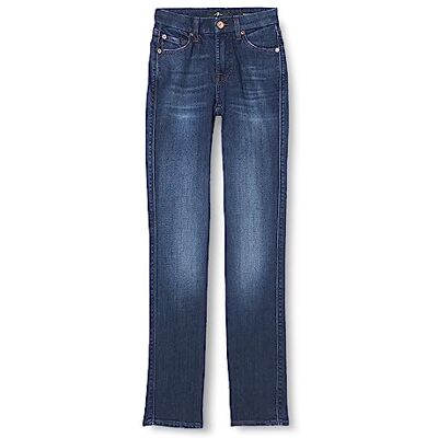 7 For All Mankind Kimmie Straight Slim Illusion Jeans, Dark Blue, Regular Femme, Dark Blue, taille unique 7 For All Mankind Kimmie Straight Slim Illusion Jeans, Dark Blue, Regular Femme, Dark Blue, taille unique