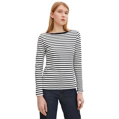 TOM TAILOR Denim Dames Cardigan à manches chauve-souris 1025938, 22515 Soft Creme Beige, XS TOM TAILOR Denim Dames Cardigan à manches chauve-souris 1025938, 22515 Soft Creme Beige, XS