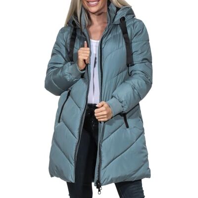 JACQUELINE de YONG Parka longue JDYSKYLAR pour femme, Stormy Weather/détail : noir, L JACQUELINE de YONG Parka longue JDYSKYLAR pour femme, Stormy Weather/détail : noir, L