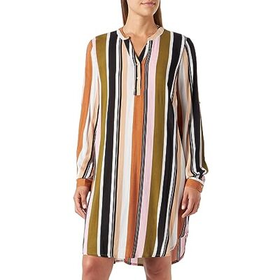 KAFFE Women's Shirt Tunic With Roll Up Sleeves Oversized Long Blouse Casual Dress Femme KAFFE Women's Shirt Tunic With Roll Up Sleeves Oversized Long Blouse Casual Dress Femme