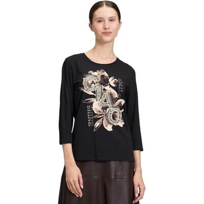 Betty Barclay T-Shirt Femme 2604/1092 Patch Noir/Marron 16, Patch noir/marron, 44 Betty Barclay T-Shirt Femme 2604/1092 Patch Noir/Marron 16, Patch noir/marron, 44