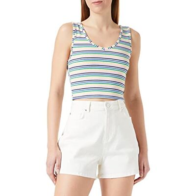 LTB Jeans Nonata Débardeur à bretelles pour femme, Rayures colorées 5186, XS LTB Jeans Nonata Débardeur à bretelles pour femme, Rayures colorées 5186, XS
