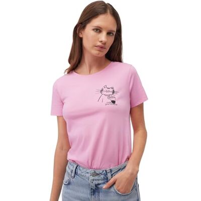 Mavi Cat Drink Tee T-shirt Femme Mavi Cat Drink Tee T-shirt Femme