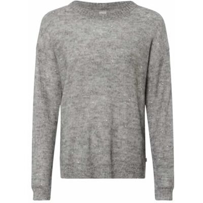 BRAX Pull Lesley léger à paillettes Alpaca pour femme, 08 Cozy Grey, 38 BRAX Pull Lesley léger à paillettes Alpaca pour femme, 08 Cozy Grey, 38