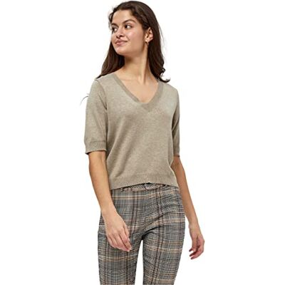 Minus Milla T-shirt en tricot à col en V 1 T-Shirt Tricot Col V Femme (lot de 1) Minus Milla T-shirt en tricot à col en V 1 T-Shirt Tricot Col V Femme (lot de 1)