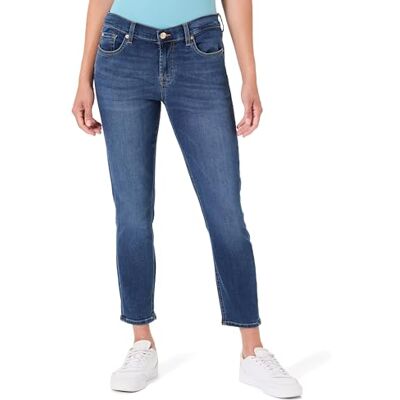 7 For All Mankind Jean The Ankle Skinny Bair Duchess pour femme, Bleu moyen., 27W 7 For All Mankind Jean The Ankle Skinny Bair Duchess pour femme, Bleu moyen., 27W