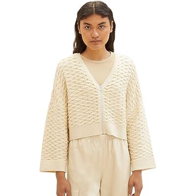 TOM TAILOR Denim 1038158 Cardigan en tricot Femme TOM TAILOR Denim 1038158 Cardigan en tricot Femme