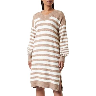 VERO MODA Vmhurricane Ls Robe À Col en V et Genoux Ga Bf Robe Femme VERO MODA Vmhurricane Ls Robe À Col en V et Genoux Ga Bf Robe Femme