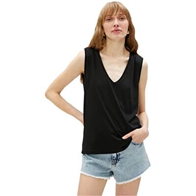 Koton Débardeur basique à col en V T-shirt Femme Koton Débardeur basique à col en V T-shirt Femme