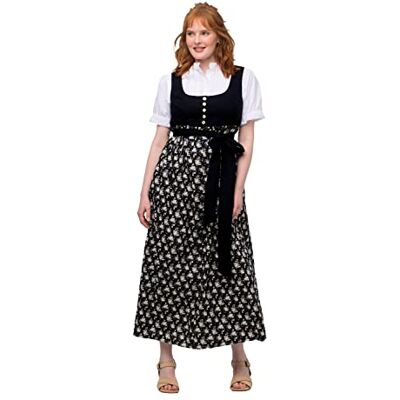Ulla Popken Style Empire tyrolien Robe, Bleu marine, 50 pour femme, bleu marine, 50 Ulla Popken Style Empire tyrolien Robe, Bleu marine, 50 pour femme, bleu marine, 50
