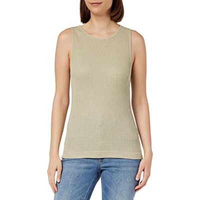 G-STAR RAW Débardeur 3D côtelé pour femme, Beige (Spray Green D23093-d276-d606), M G-STAR RAW Débardeur 3D côtelé pour femme, Beige (Spray Green D23093-d276-d606), M