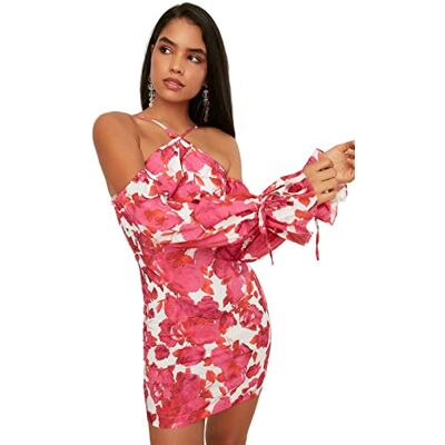 Trendyol Col Détaillé en Popeline Robe Femme Trendyol Col Détaillé en Popeline Robe Femme