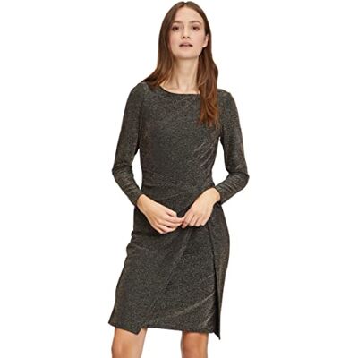 Vera Mont 4452/4210 Robe, Noir/doré, 44 Femme Vera Mont 4452/4210 Robe, Noir/doré, 44 Femme