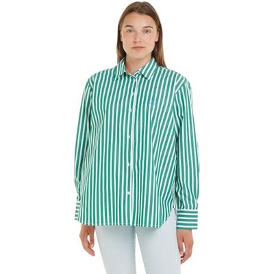 Tommy Hilfiger Smd Stripe Easy Fit Ls Shirt Ww0ww41854 Chemises décontractées Femme Tommy Hilfiger Smd Stripe Easy Fit Ls Shirt Ww0ww41854 Chemises décontractées Femme