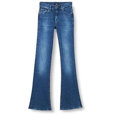 7 For All Mankind JSWBC12E Jeans, Mid Blue, Regular Femme, Bleu moyen., taille unique 7 For All Mankind JSWBC12E Jeans, Mid Blue, Regular Femme, Bleu moyen., taille unique