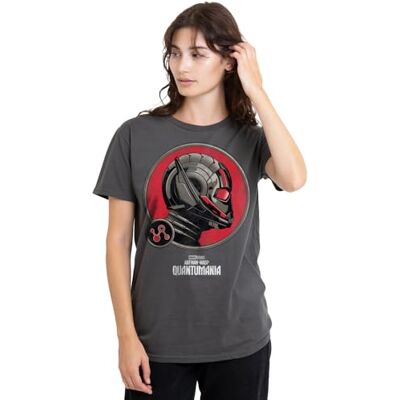 Marvel Antman Profile Ladies T Shirt, Charcoal T-shirt Femme Marvel Antman Profile Ladies T Shirt, Charcoal T-shirt Femme