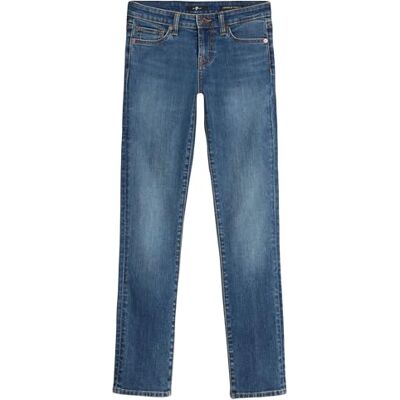 7 For All Mankind Low Skinny Rio, Bleu moyen., 28W 7 For All Mankind Low Skinny Rio, Bleu moyen., 28W