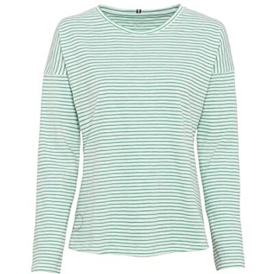 camel active T-shirt à manches longues pour femme en coton biologique, vert, XS camel active T-shirt à manches longues pour femme en coton biologique, vert, XS