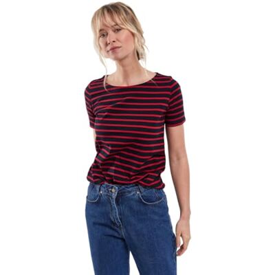 Armor-lux Armor Lux Marinière en Coton léger, Rich Navy/Braise, 44 Armor-lux Armor Lux Marinière en Coton léger, Rich Navy/Braise, 44