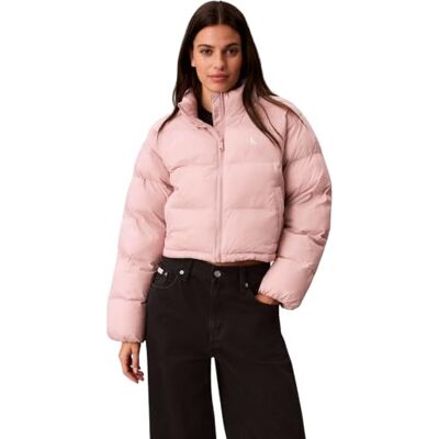 Calvin Essential Mw Crop Puffer Lv047h503g Veste pour femme, Rose (mauve), S Calvin Essential Mw Crop Puffer Lv047h503g Veste pour femme, Rose (mauve), S