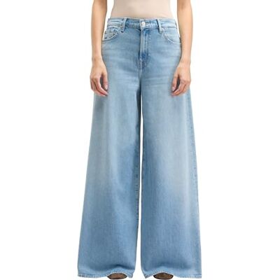 7 For All Mankind Marie Wide Leg Seabreeze, bleu clair, 27W 7 For All Mankind Marie Wide Leg Seabreeze, bleu clair, 27W