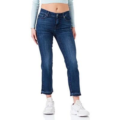 7 For All Mankind The Straight Crop Jeans, Dark Blue, Regular Femme, Dark Blue, taille unique 7 For All Mankind The Straight Crop Jeans, Dark Blue, Regular Femme, Dark Blue, taille unique