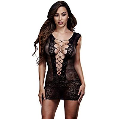 BACI LINGERIE Baci Ultra Corset Mini robe à lacets avec découpes BACI LINGERIE Baci Ultra Corset Mini robe à lacets avec découpes