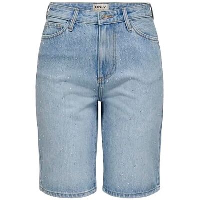 ONLY Onlsonny Hw Wide Rhinst Dnm Shorts Azg Onlsonny Hw Wide Rhinst Dnm Short Azg Femme (lot de 1) ONLY Onlsonny Hw Wide Rhinst Dnm Shorts Azg Onlsonny Hw Wide Rhinst Dnm Short Azg Femme (lot de 1)