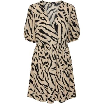 PIECES Pcluna Ss V-neck Short Dress Sa Bc Robe d'été Femme PIECES Pcluna Ss V-neck Short Dress Sa Bc Robe d'été Femme