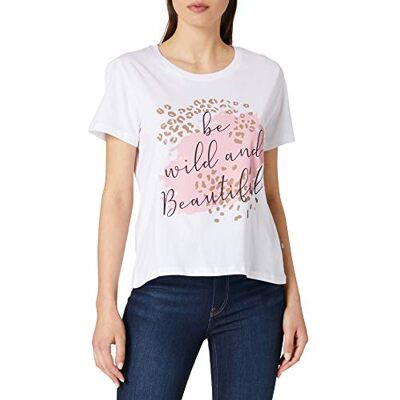LTB Jeans Tolibo T-Shirt Femme, Blanc 100, S LTB Jeans Tolibo T-Shirt Femme, Blanc 100, S