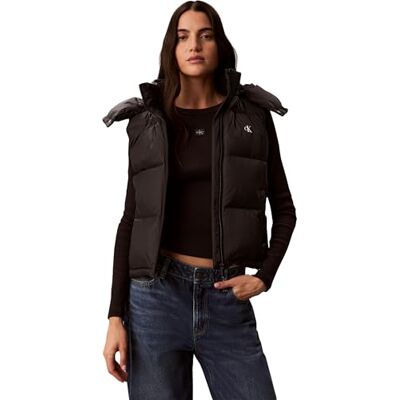 Calvin Essential Mw Doudoune courte en duvet V Lv047h501g pour femme, Noir (noir), L Calvin Essential Mw Doudoune courte en duvet V Lv047h501g pour femme, Noir (noir), L