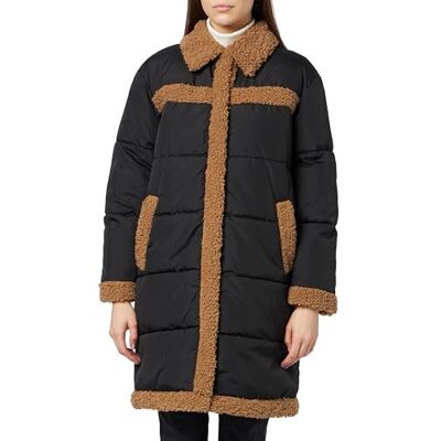 VERO MODA Doudoune Noir Femme Teddy Coat Boos VERO MODA Doudoune Noir Femme Teddy Coat Boos